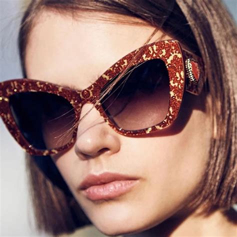 luxury designer sunglasses cat eye